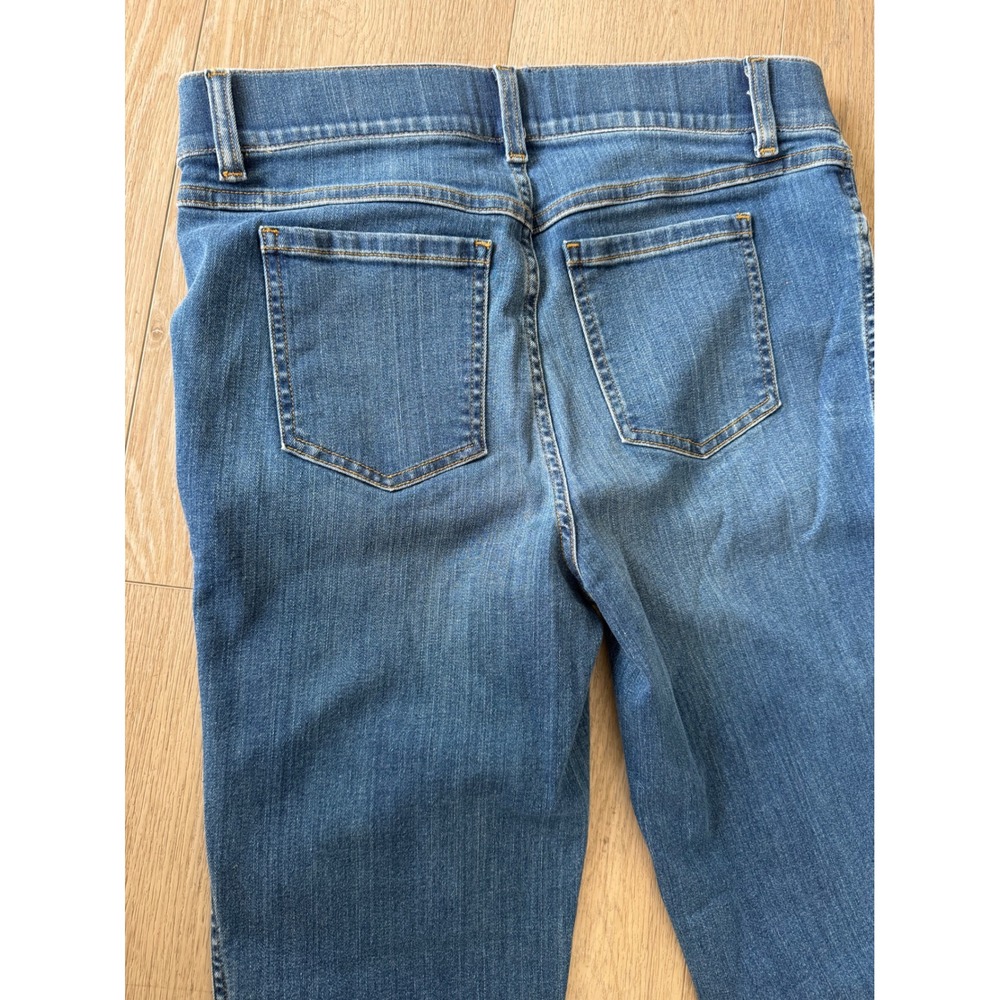 SPANX EveryWear Pull-On Flare Jeans Vintage Indigo Blue Denim Large - Picture 7 of 13